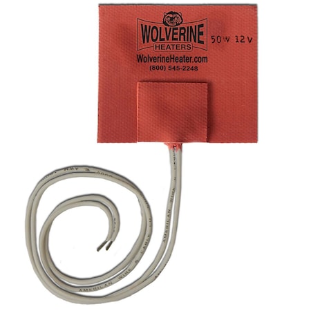 Zerostart Silicone Pad, Adhesive - 50W, 12Vdc, 4.1A - 3in. 7.6 Cm X 3in. 7.6 Cm 3400051